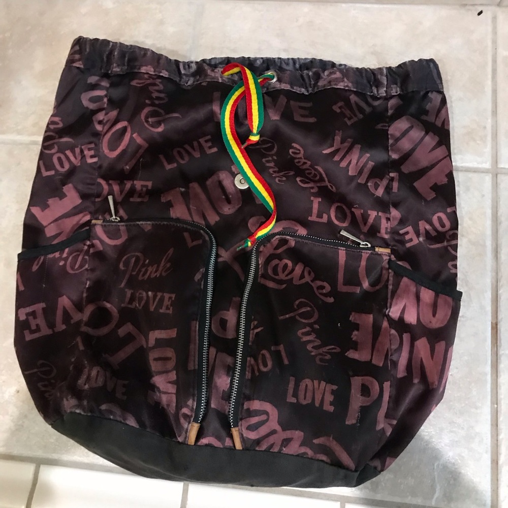 Pink silk love pink backpack